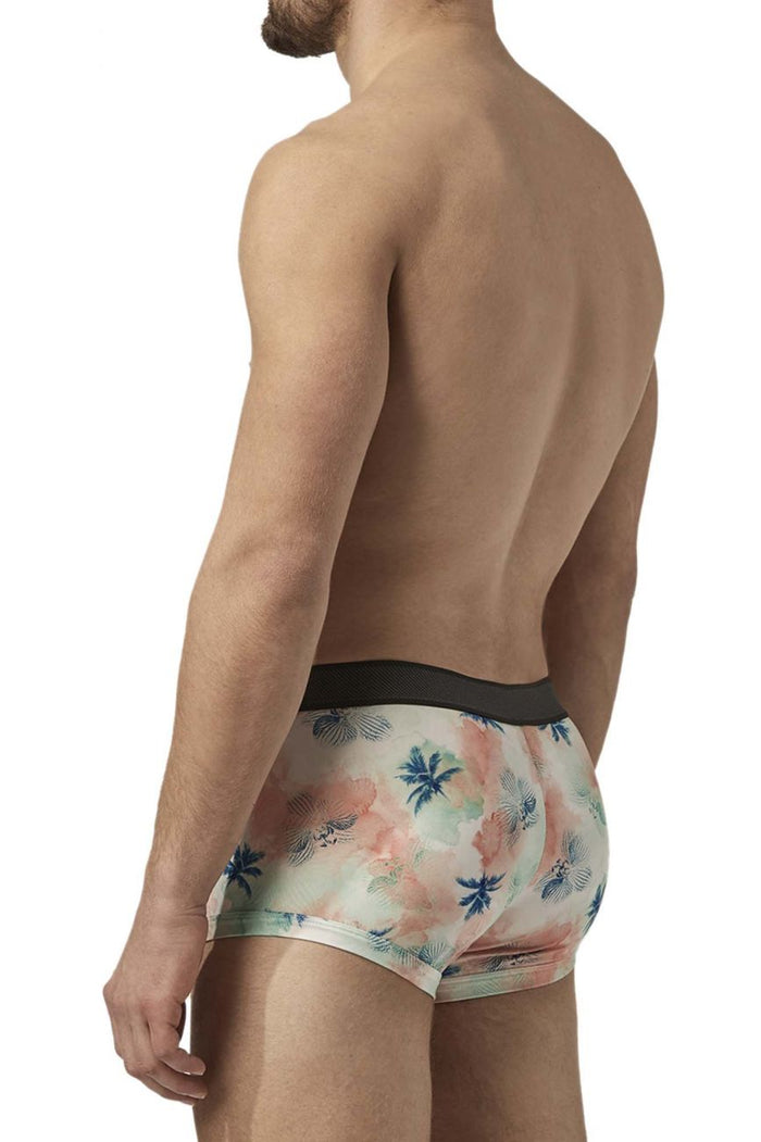 Clever Moda Papi UMPA074 2PK Microflex Brazilian Trunks Color Tropics-Blue