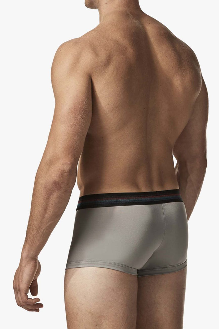 Clever Moda Papi UMPA107 2PK Microflex Performance Trunks Color Gray-Red