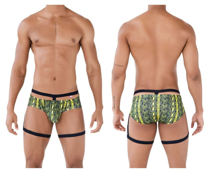 clever moda Pikante PIK 0510 Neon Briefs Color Green