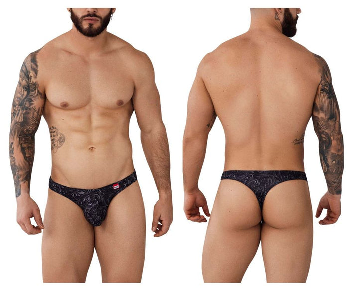 clever moda Pikante PIK 1009 Potenza Thongs Color Black