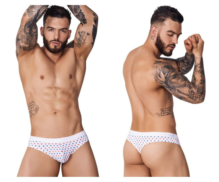clever moda Pikante PIK 1073 Blaze Thongs Color White