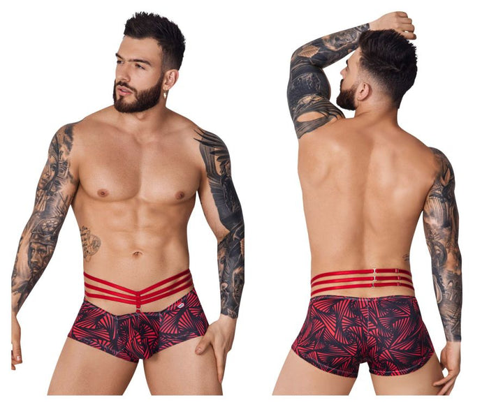 clever moda Pikante PIK 1078 Fiery Trunks Color Red
