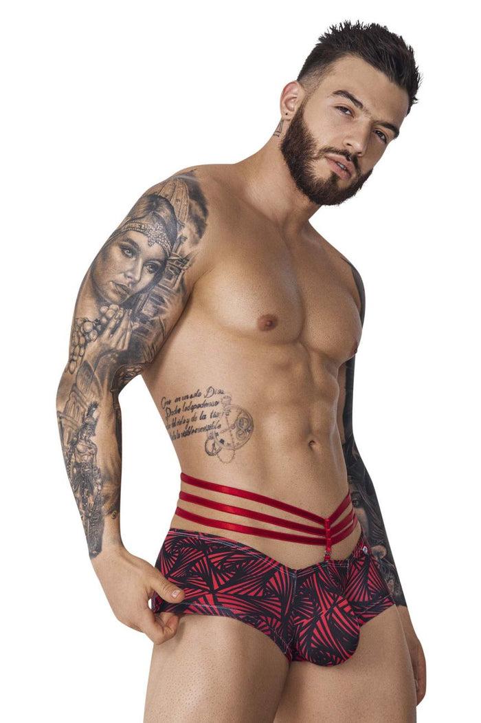 Clever Moda Pikante PIK 1078 Fiery Trunks Color Red