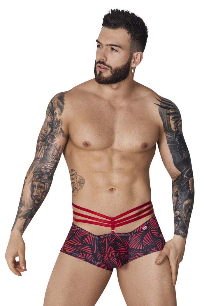 Clever Moda Pikante PIK 1078 Fiery Trunks Color Red