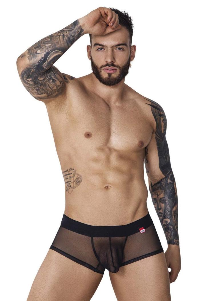 Clever Moda Pikante PIK 1090 Burly Mesh Trunks Color Black