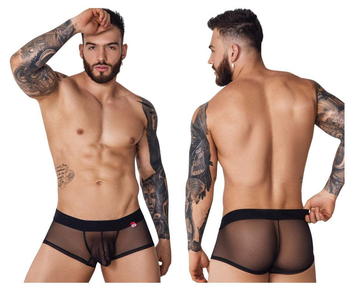 clever moda Pikante PIK 1090 Burly Mesh Trunks Color Black