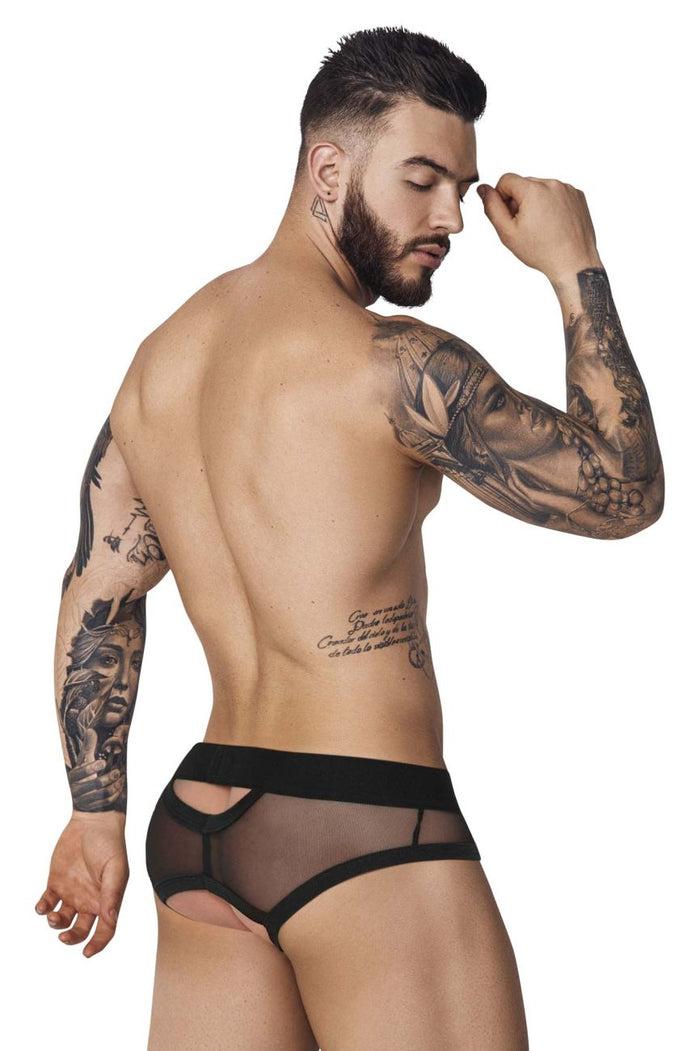 Clever Moda Pikante PIK 1091 Burly Mesh Briefs Color Black