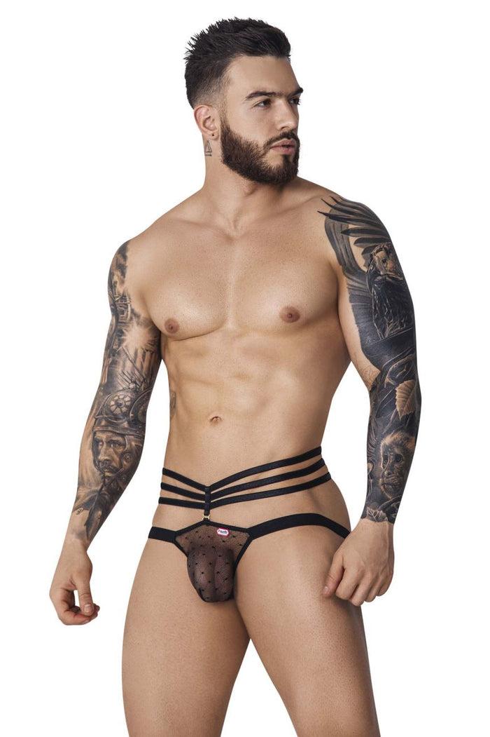 Clever Moda Pikante PIK 1095 Oomph Mesh Jockstrap Color Black