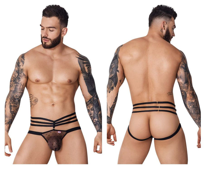 Clever Moda Pikante PIK 1095 Oomph Mesh Jockstrap Color Black