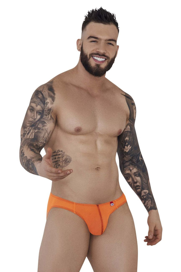Clever Moda Pikante PIK 1277 Sonar Briefs Color Orange