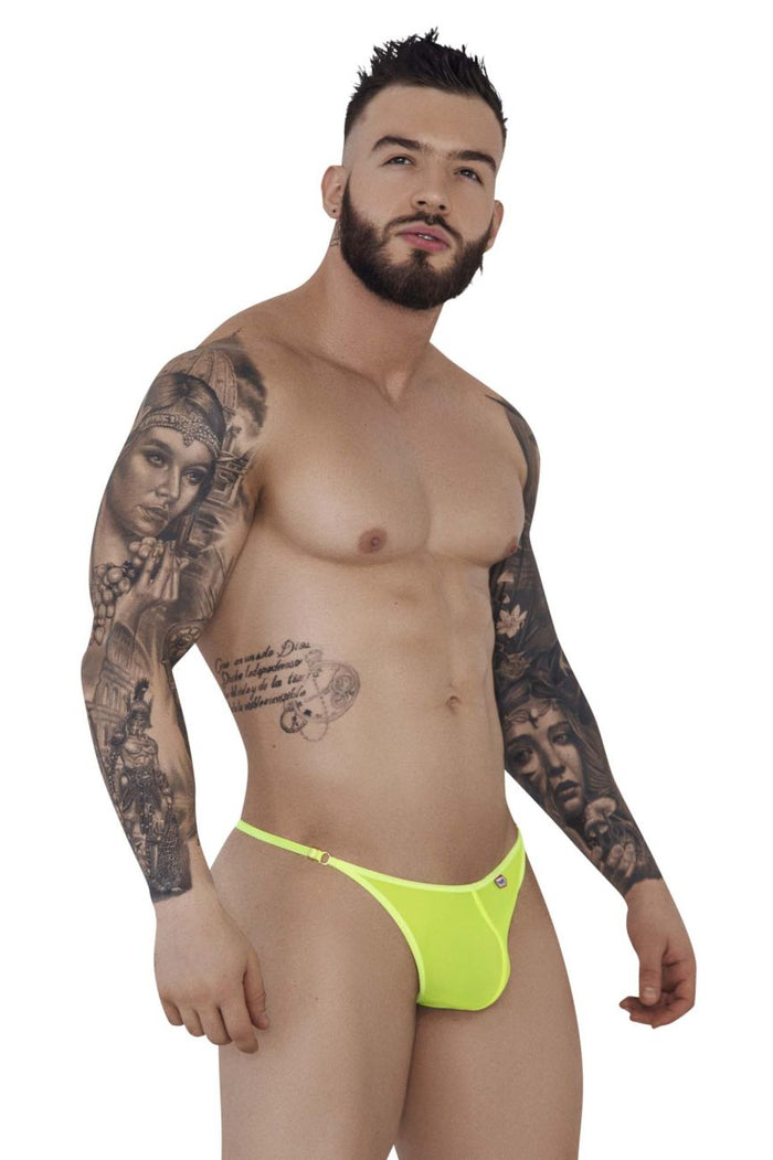 Clever Moda Pikante PIK 1284 Bestival Thongs Color Green