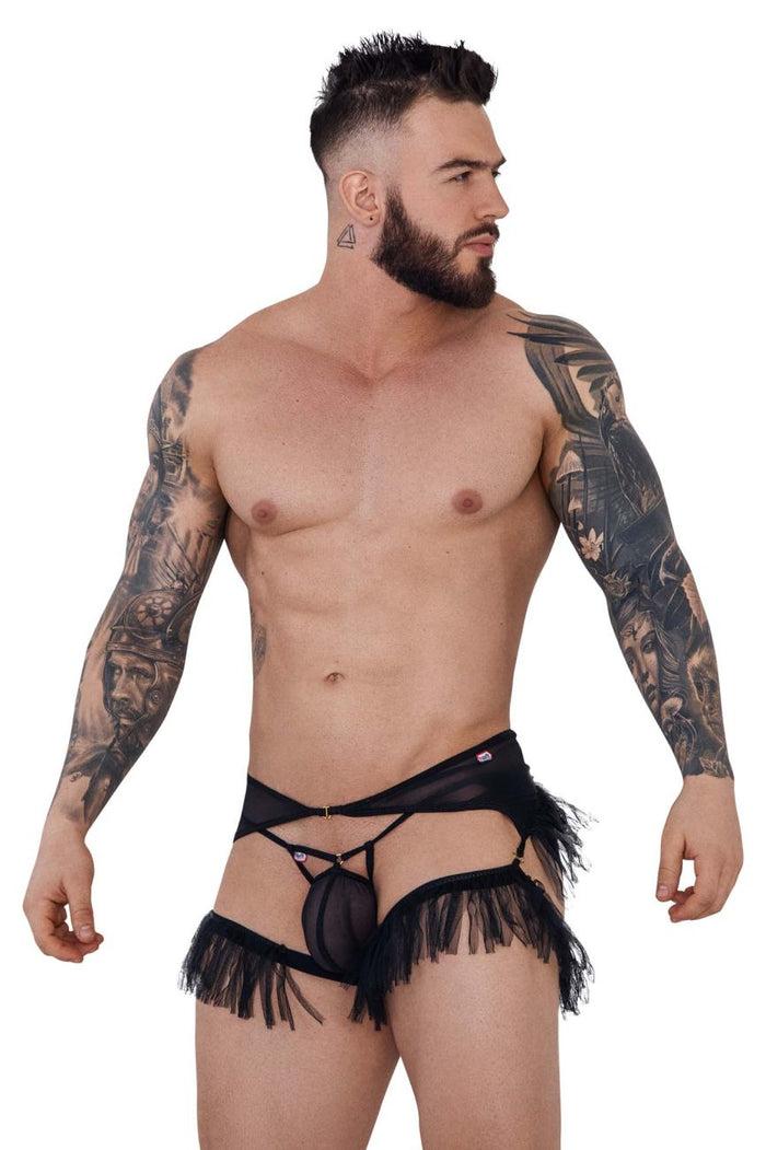 Clever Moda Pikante PIK 1294 Greenman Jockstrap Color Black