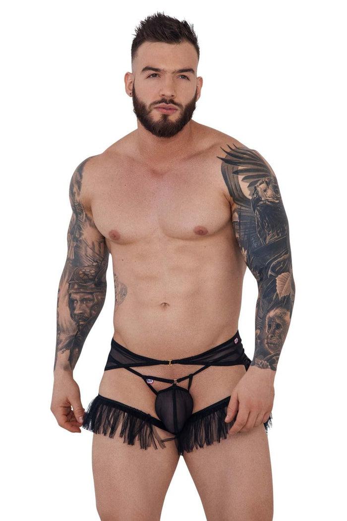 Clever Moda Pikante PIK 1294 Greenman Jockstrap Color Black