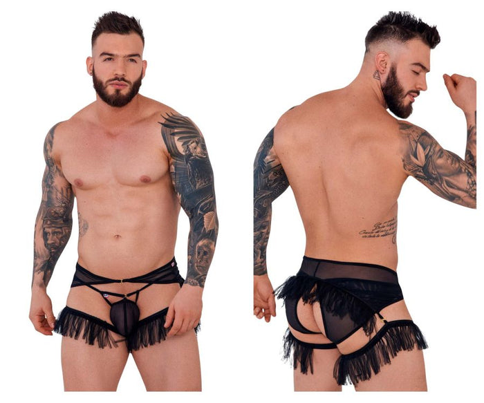 clever moda Pikante PIK 1294 Greenman Jockstrap Color Black
