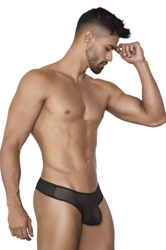 Clever Moda Pikante PIK 1388 Sense Thongs Color Black