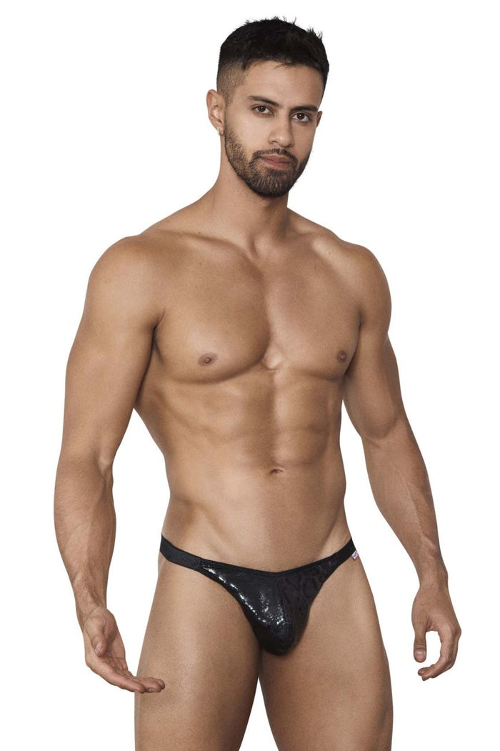 Clever Moda Pikante PIK 1401 Born Thongs Color Black