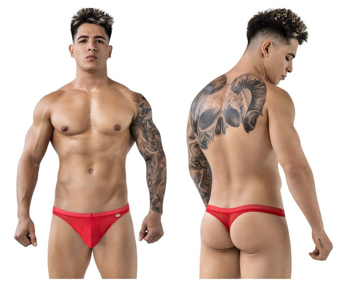 clever moda Pikante PIK 1823 Luxury Thongs Color Red