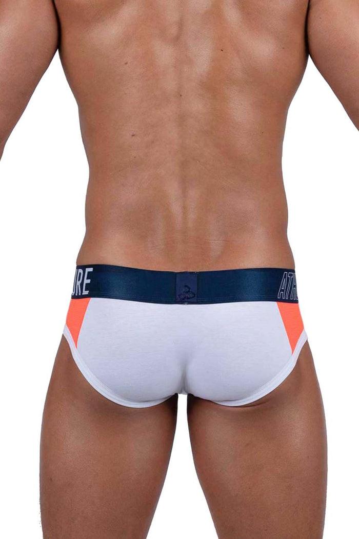 Clever Moda Private Structure BAUT4388 Athlete Mini Briefs Color White League