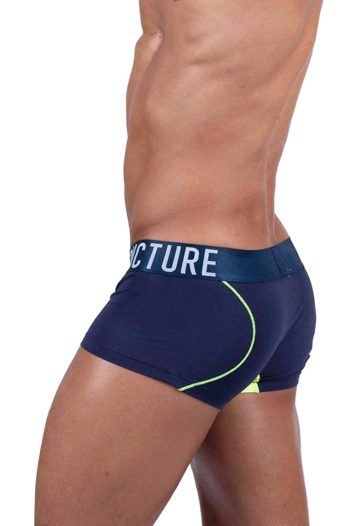 Clever Moda Private Structure BAUT4389 Athlete Trunks Color Navy Ranger