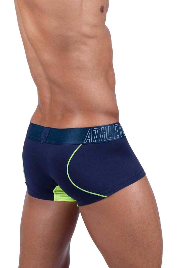 Clever Moda Private Structure BAUT4389 Athlete Trunks Color Navy Ranger