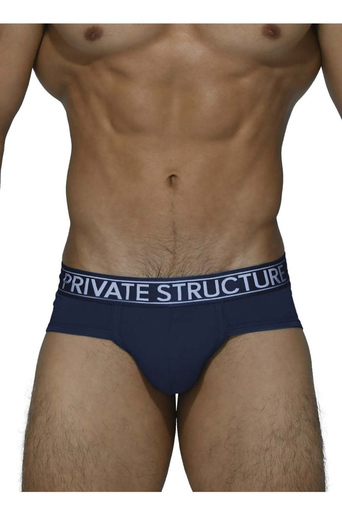 Clever Moda Private Structure PBUZ3748 Platinum Bamboo Briefs Color Midnight Navy