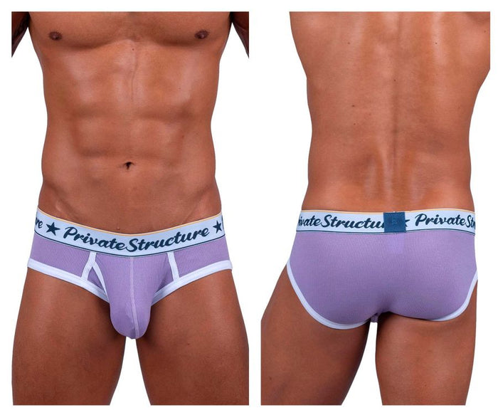 clever moda Private Structure SCUS4529 Classic Mid Waist Mini Briefs Color Purple