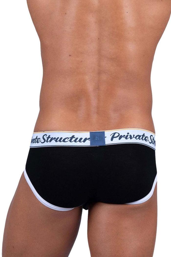 Clever Moda Private Structure SCUS4529 Classic Mid Waist Mini Briefs Color Black