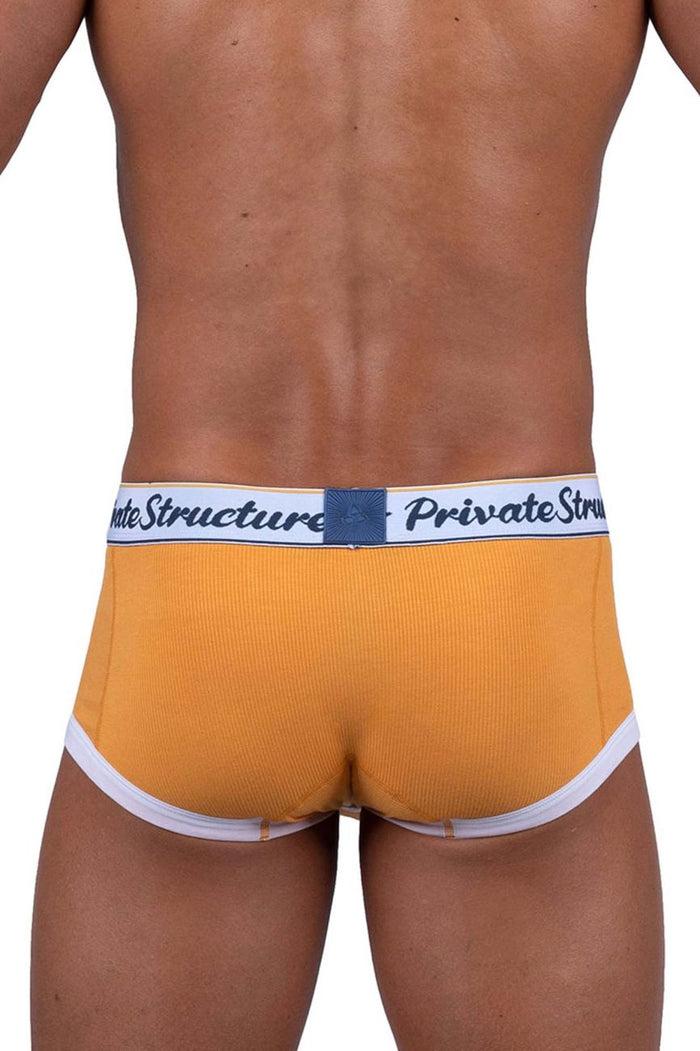 Clever Moda Private Structure SCUS4530 Classic Mid Waist Trunks Color Orange