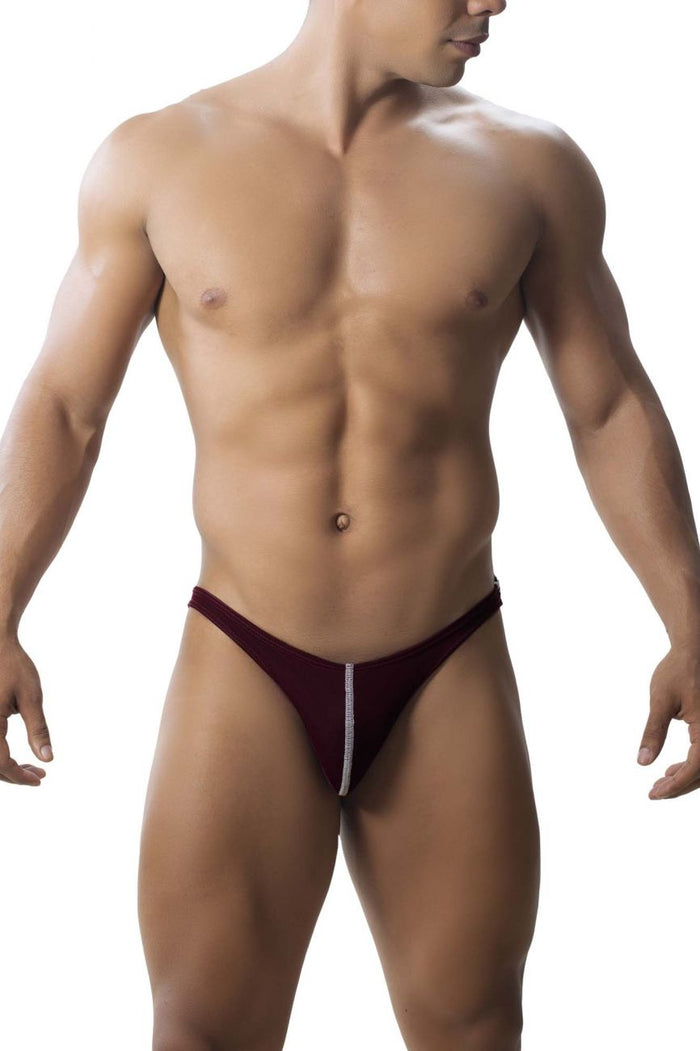 Clever Moda Roger Smuth RS018-1 Jockstrap Color Burgundy