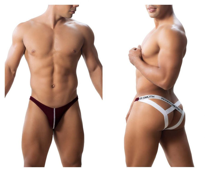 clever moda Roger Smuth RS018-1 Jockstrap Color Burgundy