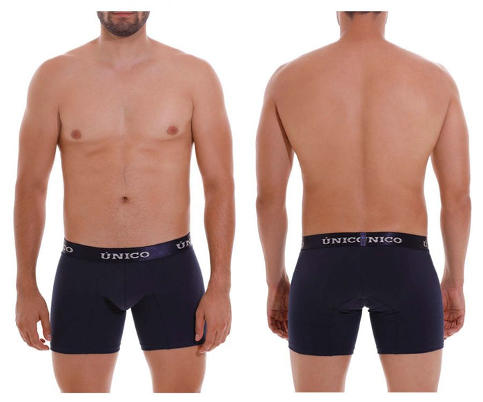 clever moda Unico 22120100202 Profundo A22 Boxer Briefs Color 82-Dark Blue