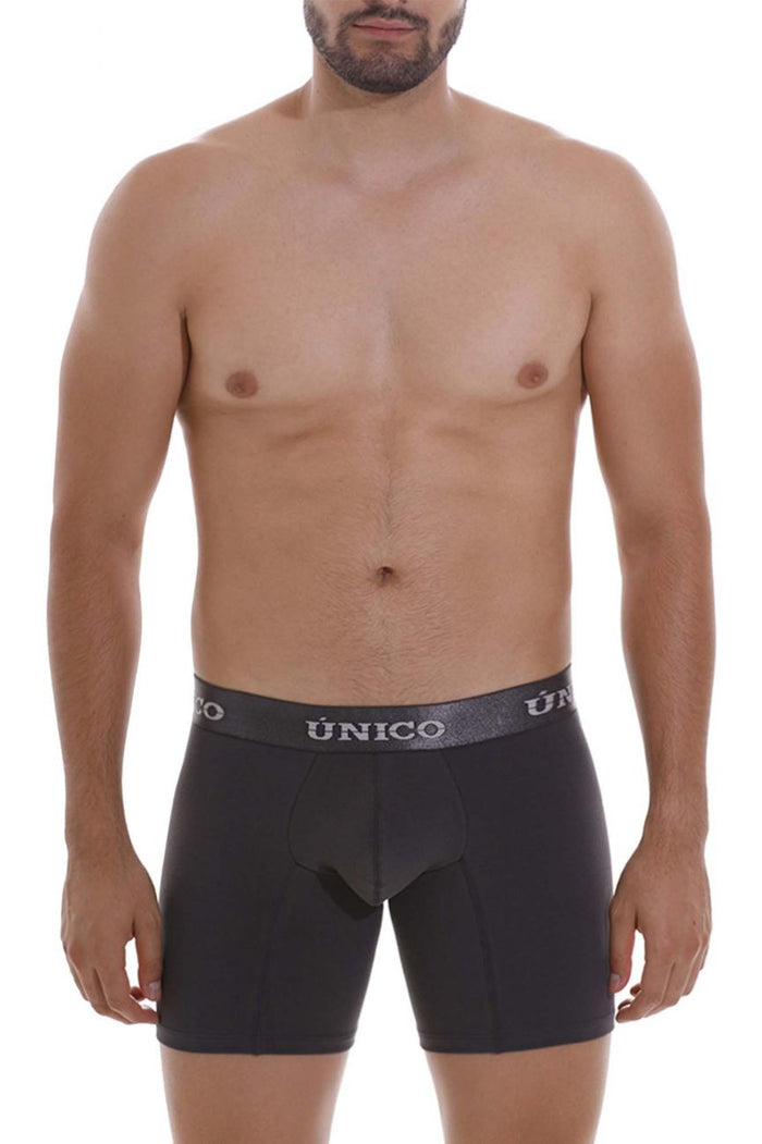 Clever Moda Unico 22120100204 Asfalto A22 Boxer Briefs Color 96-Dark Gray