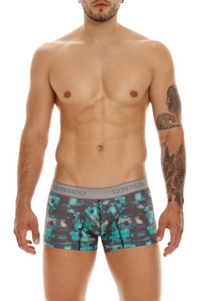 Clever Moda Unico 23050100104 Escaque Trunks Color 63-Green