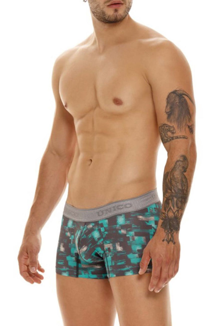 Clever Moda Unico 23050100104 Escaque Trunks Color 63-Green