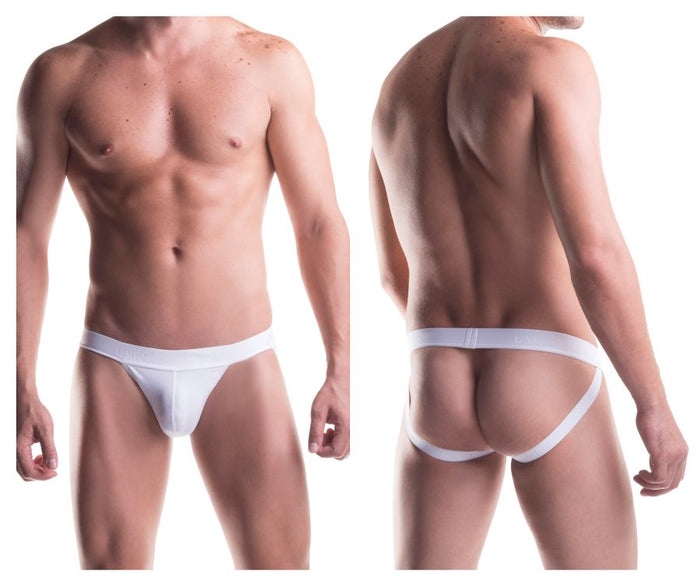 clever moda Unico 9610020100 (9612010120100) Jockstrap Cristalino Cotton Color White