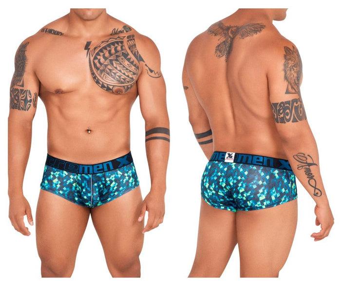 clever moda Xtremen 41313 Printed Briefs Color Green