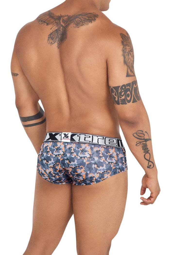 Clever Moda Xtremen 41313 Printed Briefs Color Orange