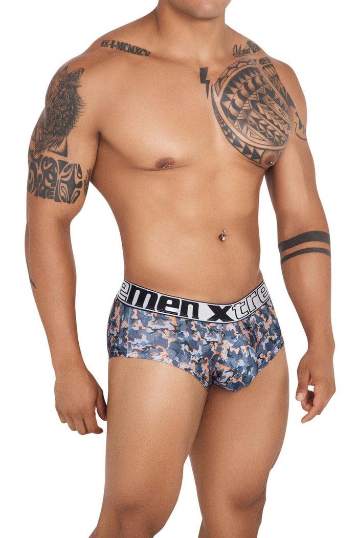 Clever Moda Xtremen 41313 Printed Briefs Color Orange