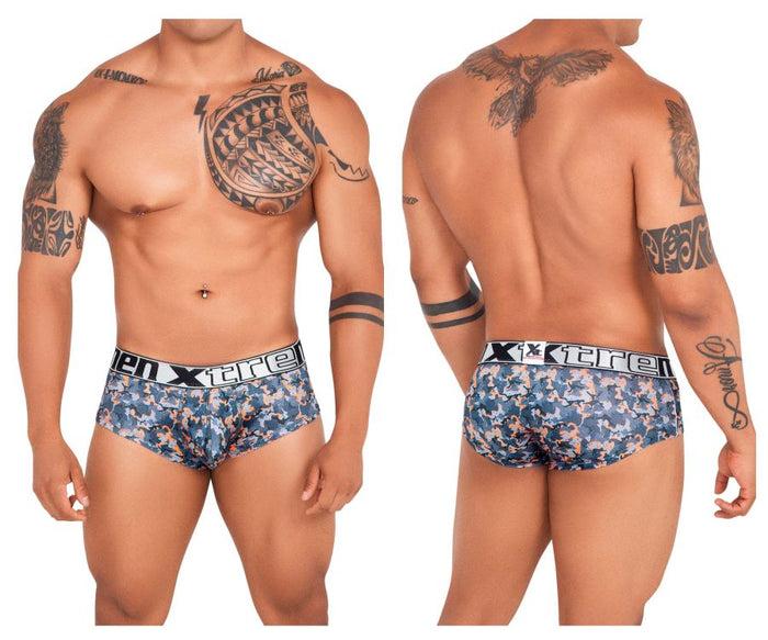 Clever Moda Xtremen 41313 Printed Briefs Color Orange