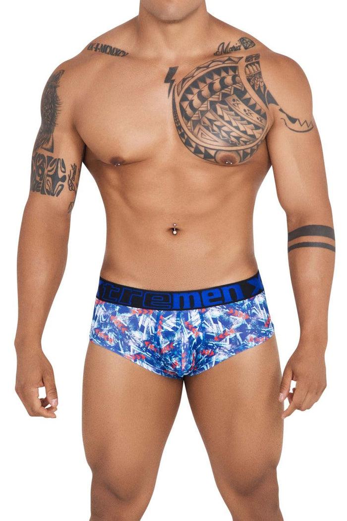 Clever Moda Xtremen 41313 Printed Briefs Color Royal