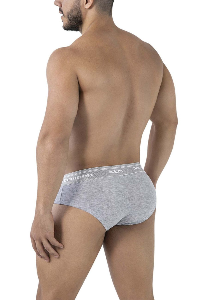 Clever Moda Xtremen 41315 Cotton Blend Briefs Color Jasper Gray