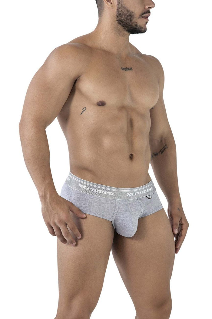 Clever Moda Xtremen 41315 Cotton Blend Briefs Color Jasper Gray