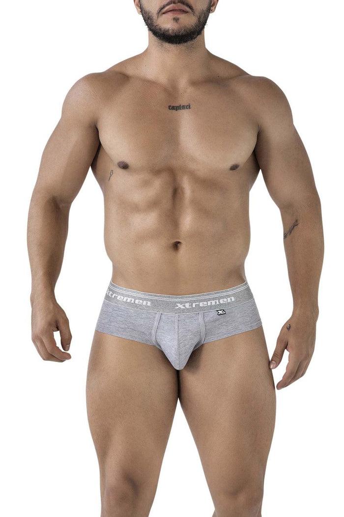 Clever Moda Xtremen 41315 Cotton Blend Briefs Color Jasper Gray