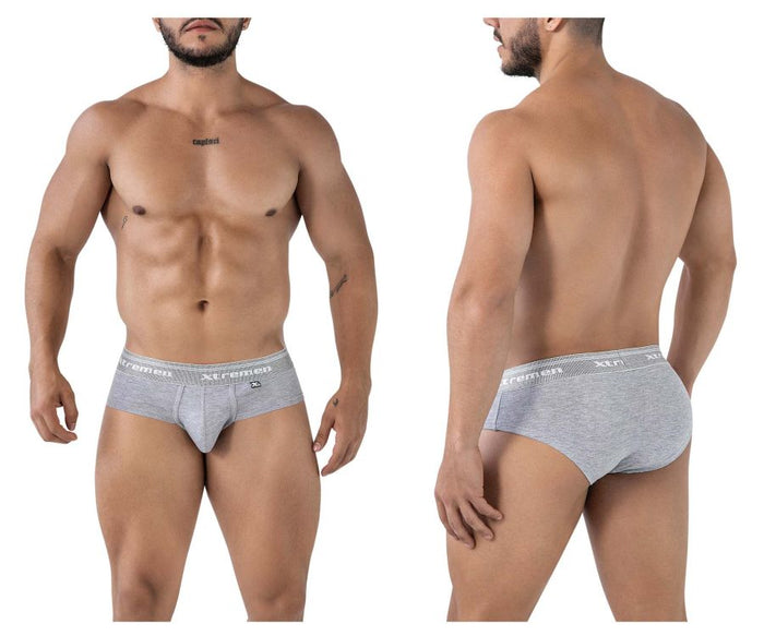 clever moda Xtremen 41315 Cotton Blend Briefs Color Jasper Gray