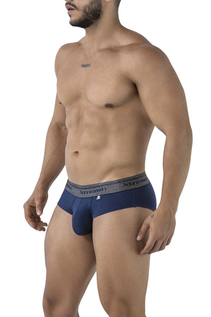 Clever Moda Xtremen 41315 Cotton Blend Briefs Color Navy