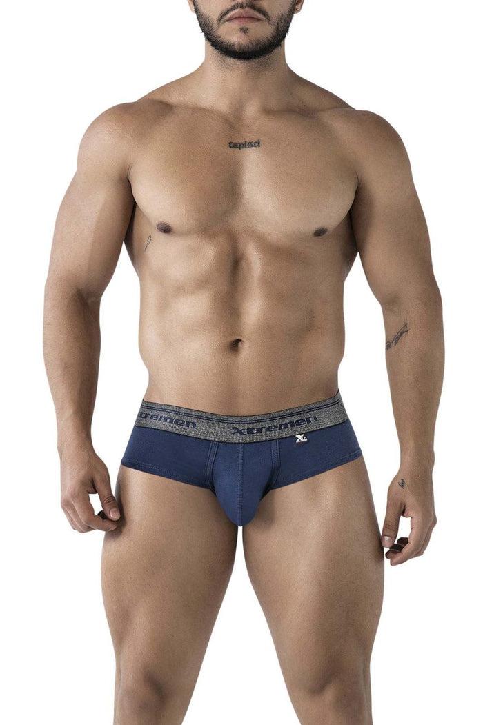 Clever Moda Xtremen 41315 Cotton Blend Briefs Color Navy