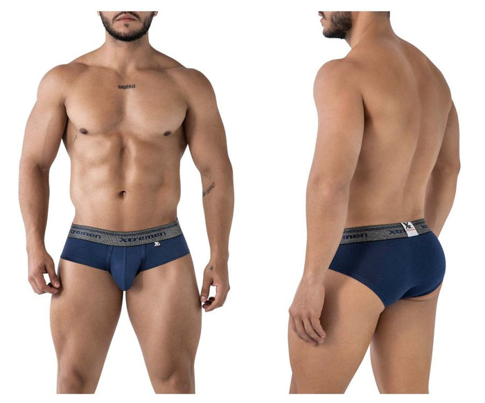 clever moda Xtremen 41315 Cotton Blend Briefs Color Navy