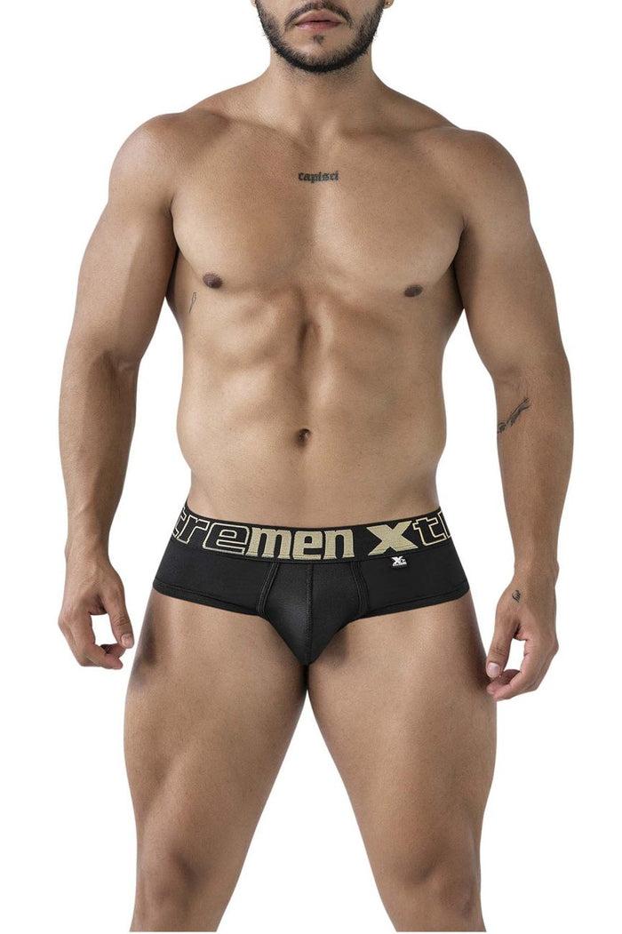 Clever Moda Xtremen 41316 Microfiber Briefs Color Black