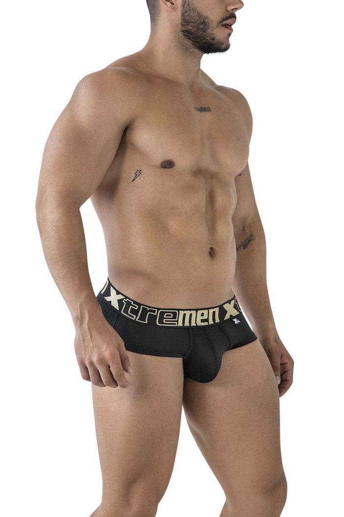 Clever Moda Xtremen 41316 Microfiber Briefs Color Black