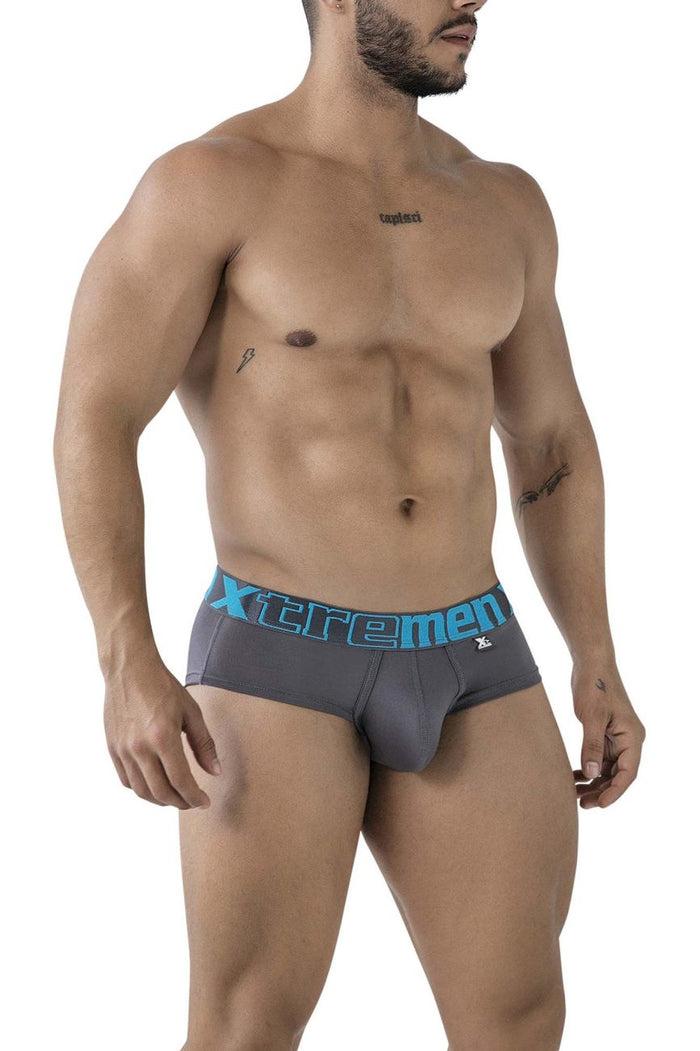 Clever Moda Xtremen 41316 Microfiber Briefs Color Gray